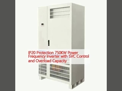 Perlindungan IP20 Inverter Frekuensi Daya 750KW dengan Kontrol SVC dan Kapasitas Overload